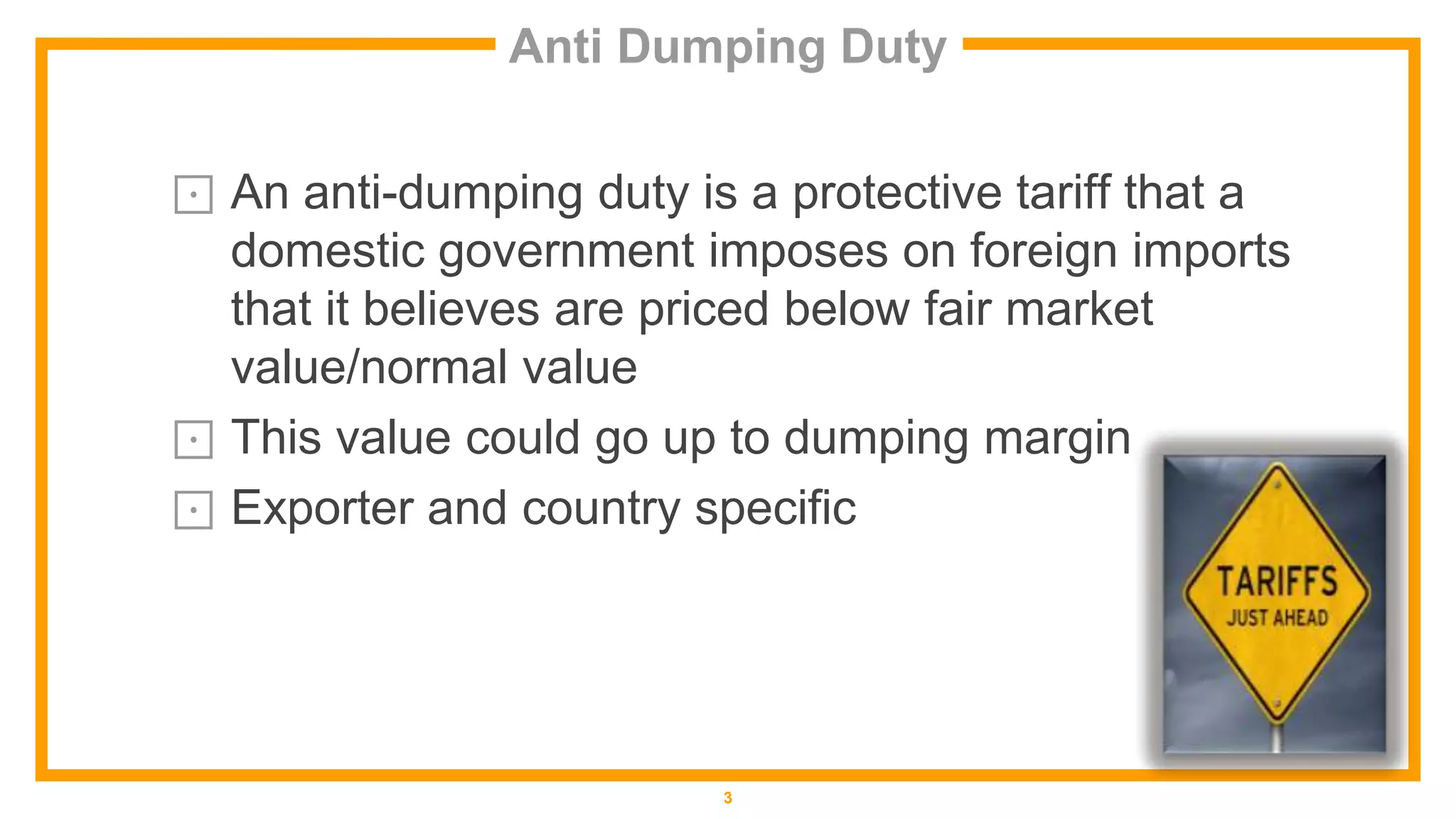 Anti Dumping Duty PPT Free Download