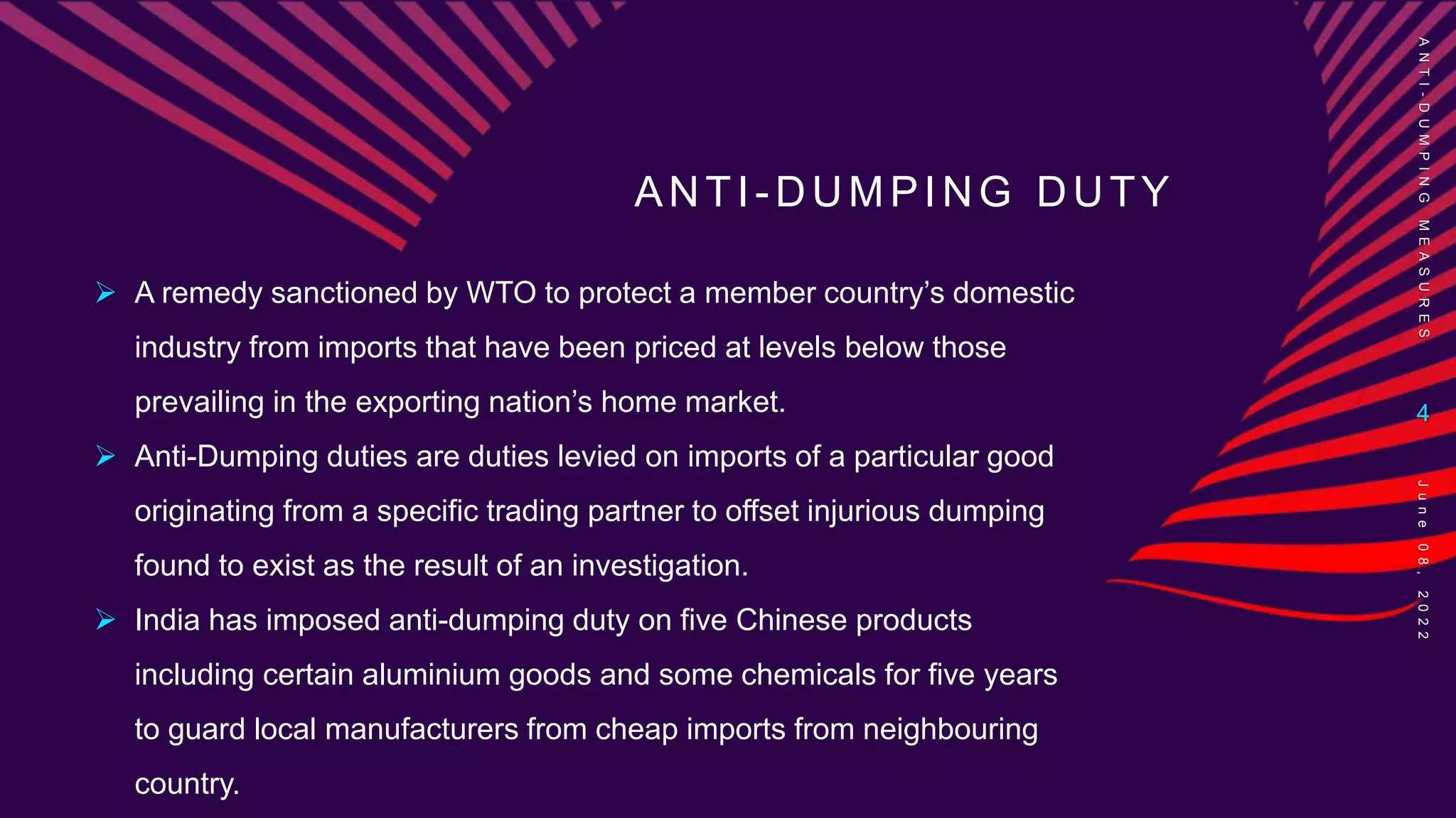 Anti dumping Duty PPT