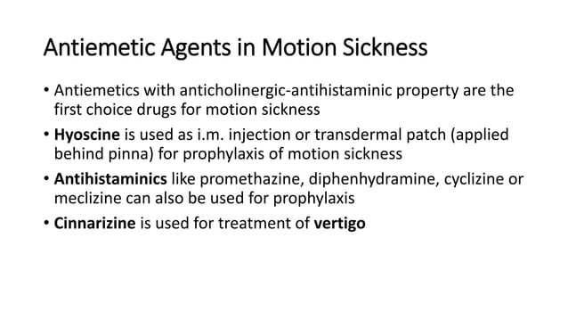 Antiemetics | PPTX | Brain and Nervous System Disorders | Diseases and ...