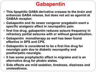 gabapentin alternatives for neuropathy