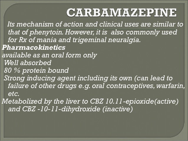 Carbamazepine Medication Side Effects