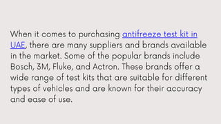 Antifreeze Test Kit UAE.pptx