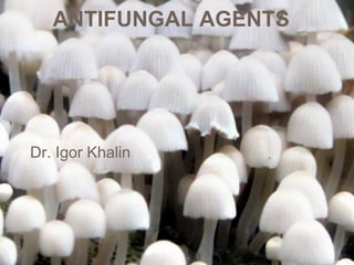 ANTIFUNGAL AGENTS
Dr. Igor Khalin
 