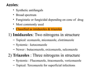 Anti fungal agents Medicinal Chemistry III | PPTX