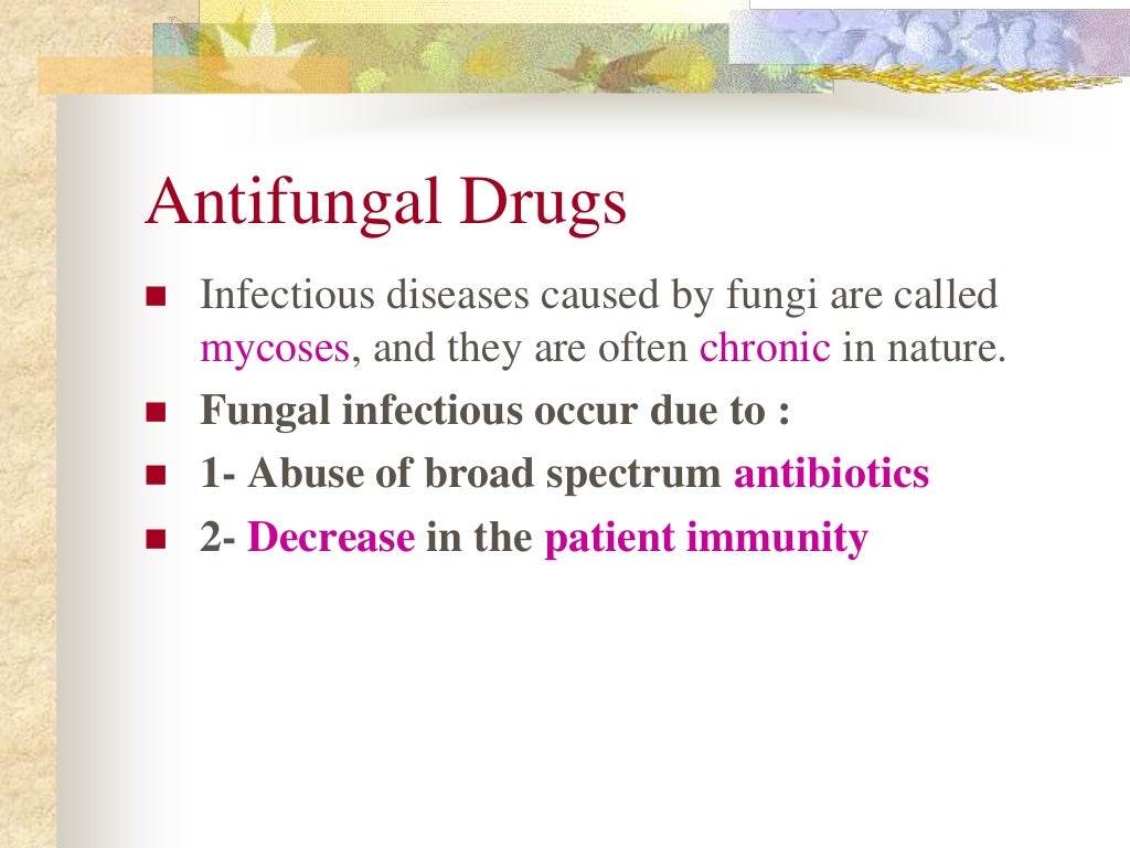 Antifungal drugs
