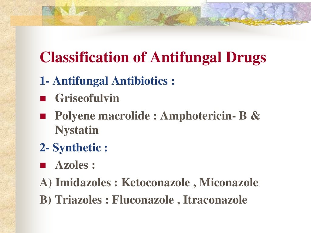 Antifungal drugs