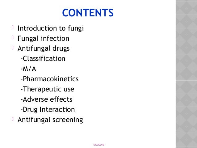 Antifungal drugs