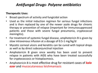 Antifungal drugs-Antibiotics | PPTX