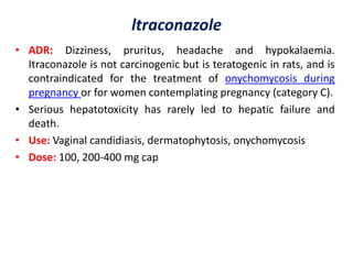 Antifungal drugs-Synthetic agents | PPTX