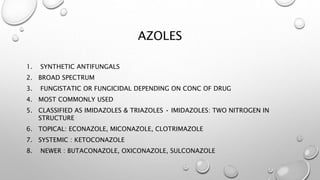 Different Azoles Antifungals | PPTX
