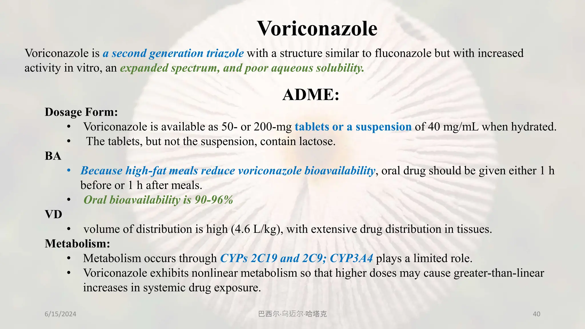 Antifungals: 5 types of classification, individual drug PK, PD and uses ...