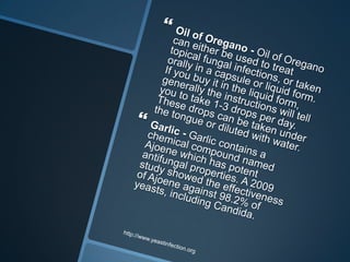 Antifungal treatments