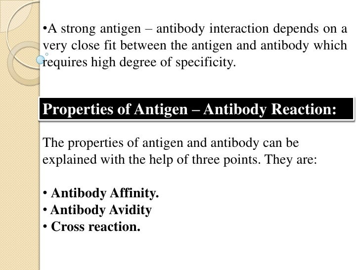 Antigen And Antibody Reaction