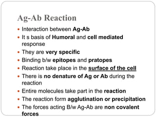 Antigen and antibody reaction | PPTX