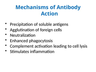 Antigen & Antibody.pptx role in immune systems | PPT