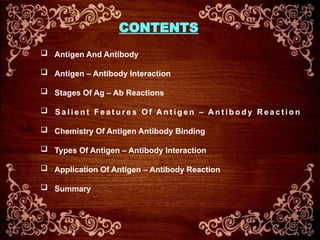 antigen antibody interactions antigen antibodies | PPTX