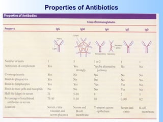 Properties of Antibiotics
 