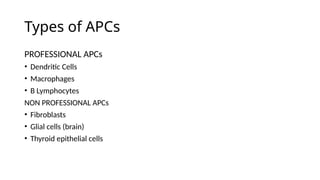 ANTIGEN PRESENTING CELLS in microbiology | PPTX