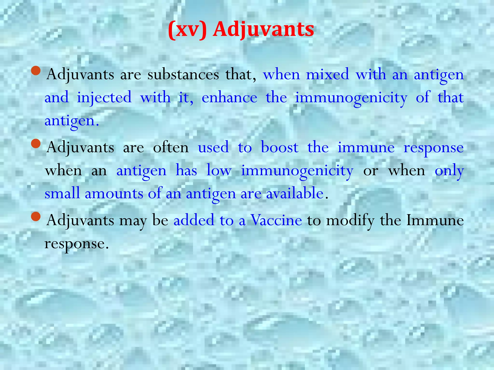 Antigens, Haptens and Adjuvants PPT