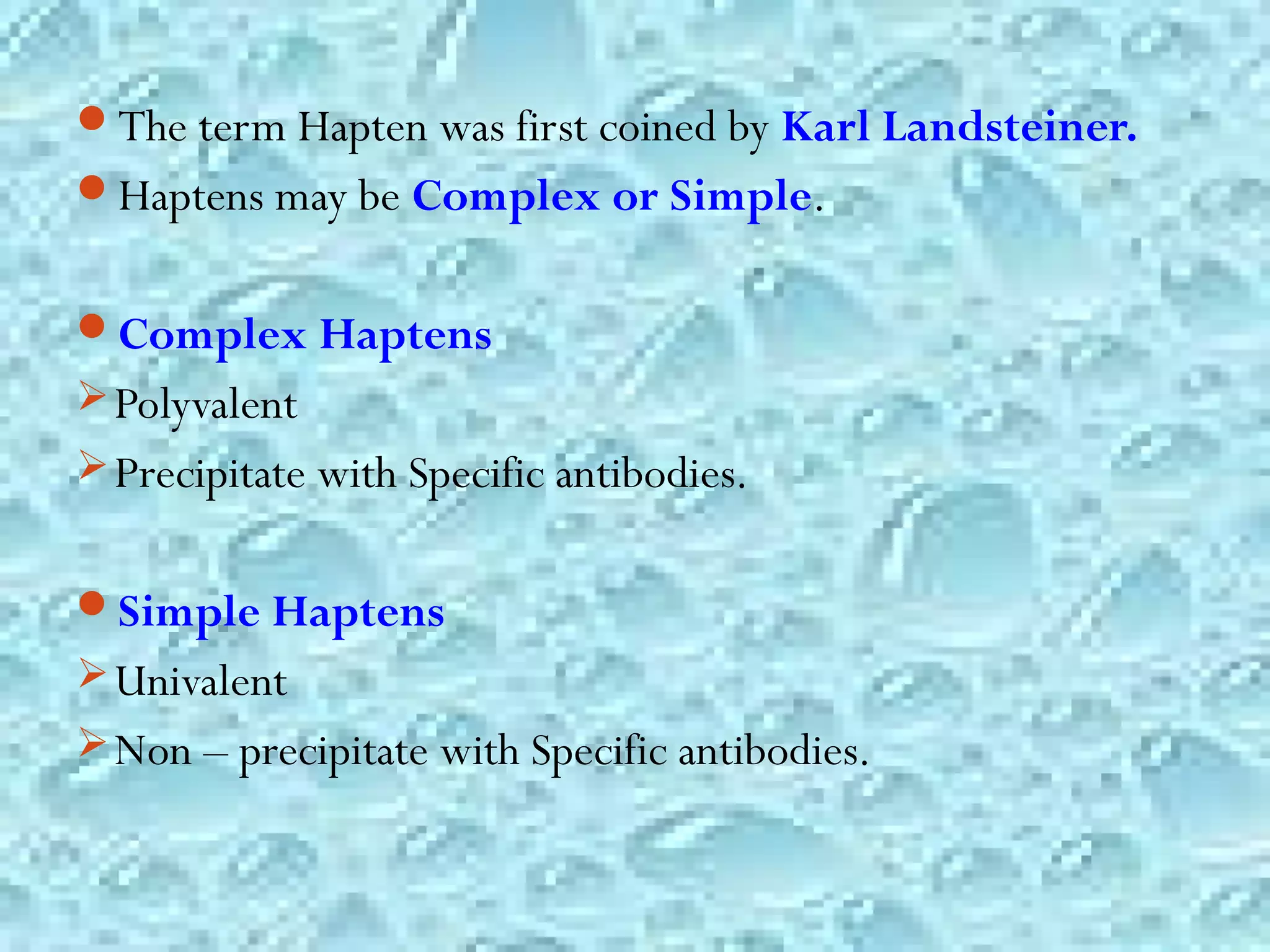 Antigens, Haptens and Adjuvants PPT