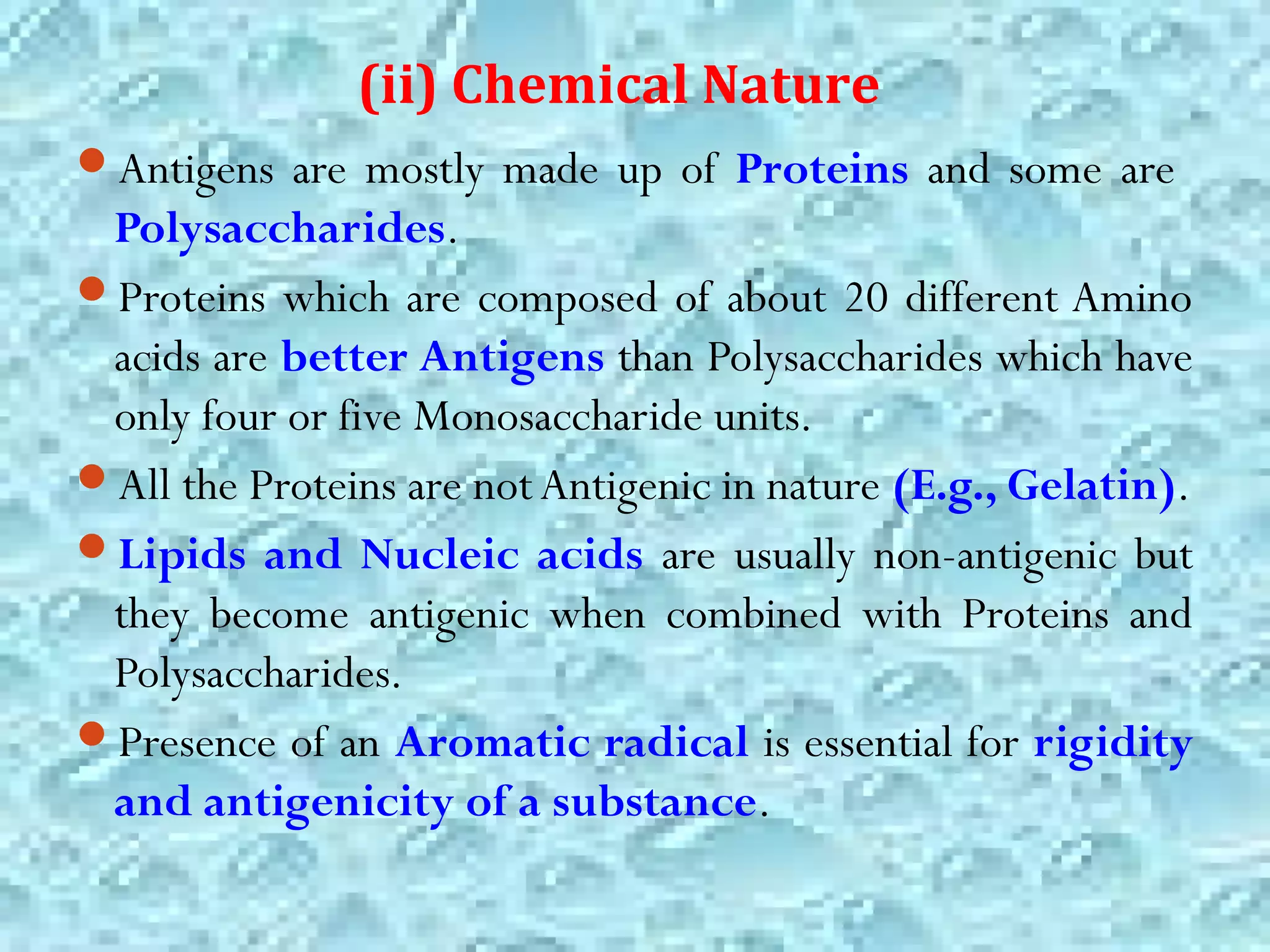 Antigens, Haptens and Adjuvants