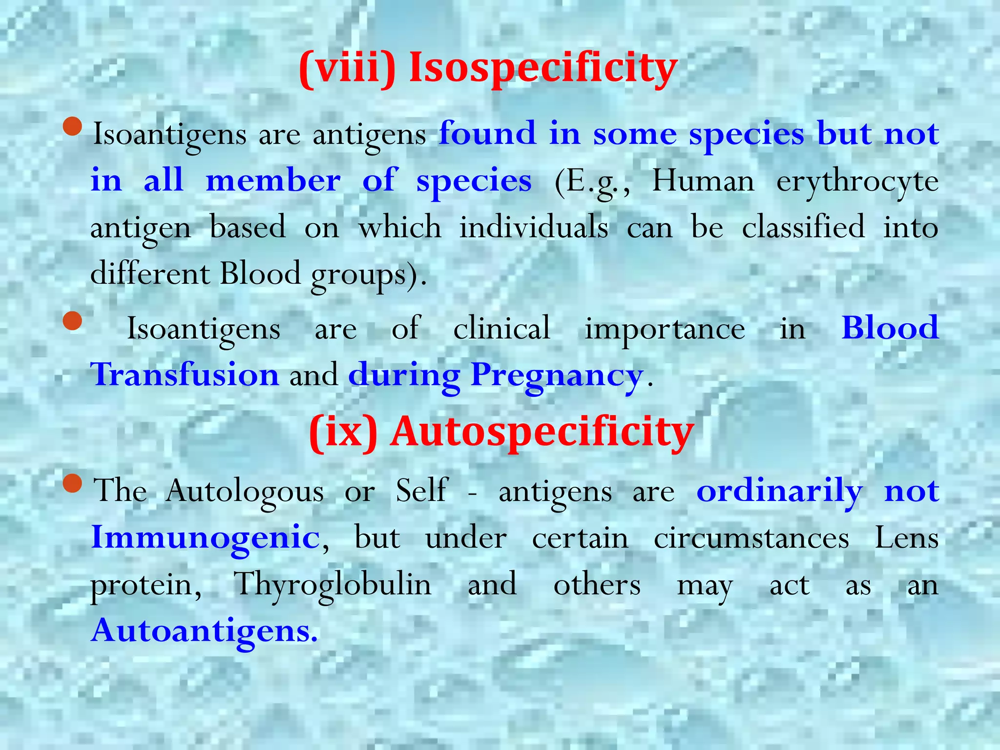 Antigens, Haptens and Adjuvants