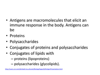 Antigens & antibodies Intro | PPTX