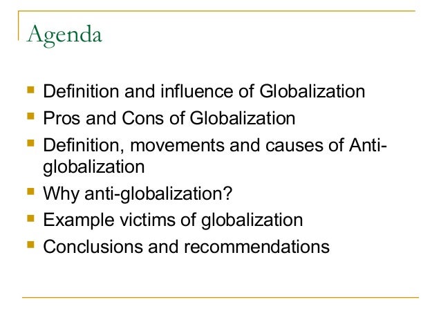 Anti Globalization In The World