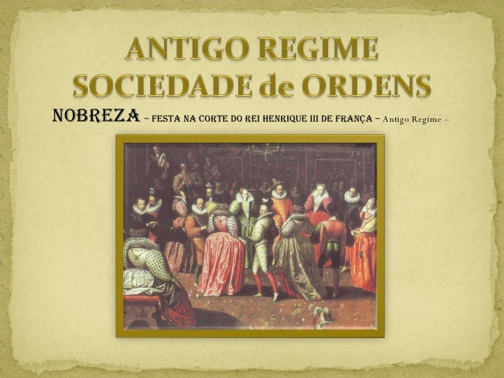 Antigo Regime Nobreza