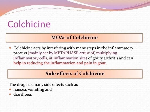 is colchicine a long term medication