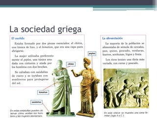 La sociedad griega
 