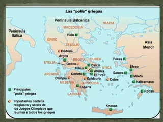  Puntos del Mediterráneo occidentalEL MEDIO NATURAL El medio físico condiciona la historia de Grecia.