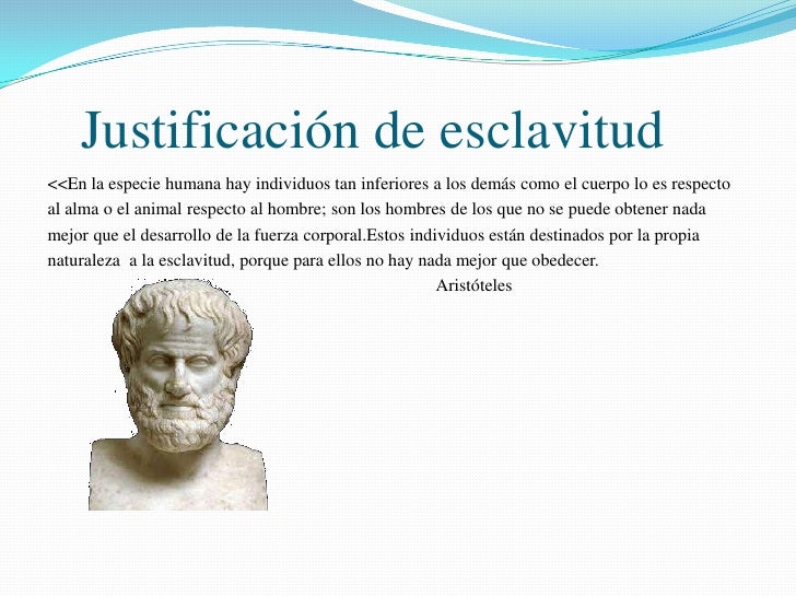 Resultado de imagen de aristoteles y la esclavitud