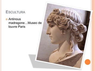 EsculturaAntinousmadragone…Museo de louvre Paris