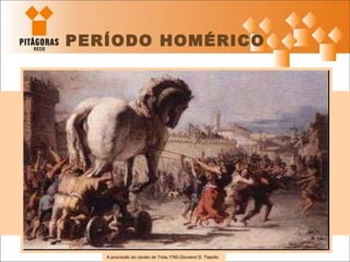 a A procissão do cavalo de Tróia.1760.Giovanni D. Tiepolo PERÍODO HOMÉRICO 