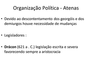 Organização Política - Atenas 