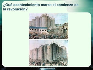 www.profesorfrancisco.es
¿Qué acontecimiento marca el comienzo de
la revolución?
 