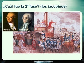 ¿Cuál fue la 2ª fase? (los jacobinos) Danton Robespierre 