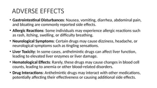 anti helminthes drugs and their mechanism of action .pptx