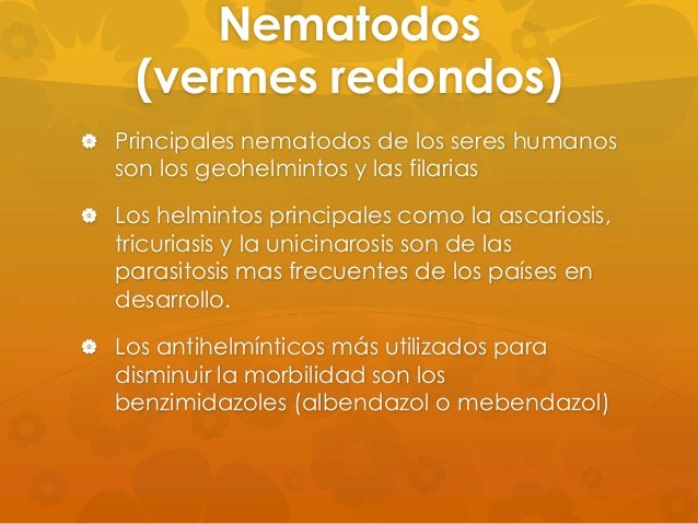 La persona contagiado con las lombrices