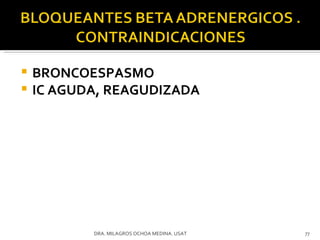 BRONCOESPASMO IC AGUDA, REAGUDIZADA DRA. MILAGROS OCHOA MEDINA. USAT 