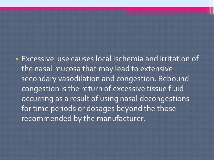 Antihistamines and nasal decongestants