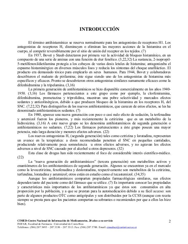 Antihistamínicos Antihistamínicos