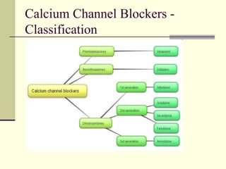 Calcium Channel Blockers -
Classification
 