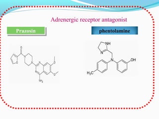 PrazosinPrazosin phentolamine
Adrenergic receptor antagonist
 