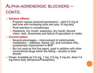 Prozosin Rash Antihypertensives - drdhriti | PPTX