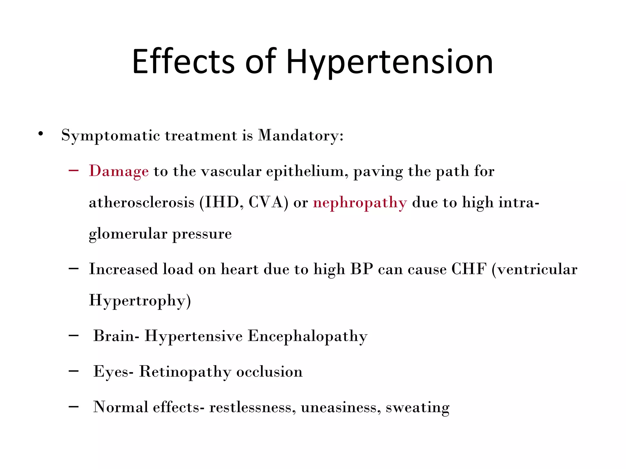 The Action Of Antihypertensive Drugs Is To Antihypertensive drug | PPT
