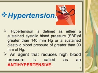 Anti-hypertensive properties