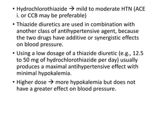 Ht Medication Antihypertensive drugs | PPTX