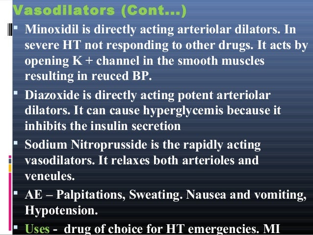 Anti Hypertensive Drugs For Nursing Students